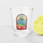 Verre A Shot Ibiza Espagne Voyage Art Vintage<br><div class="desc">Design vectoriel Ibiza. Ibiza est l'une des îles Baléares,  un archipel d'Espagne en Méditerranée. Elle est réputée pour la vie nocturne animée de la ville d'Ibiza et de Sant Antoni.</div>