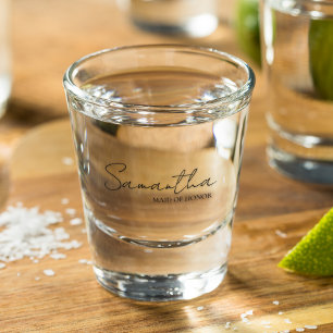 Verre A Shot Idées Cadeau Personnalisées De La Femme D'Honneur