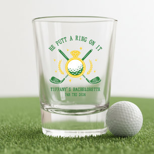 Verre A Shot Il a mis une bague dessus Golf Enterrement de vie