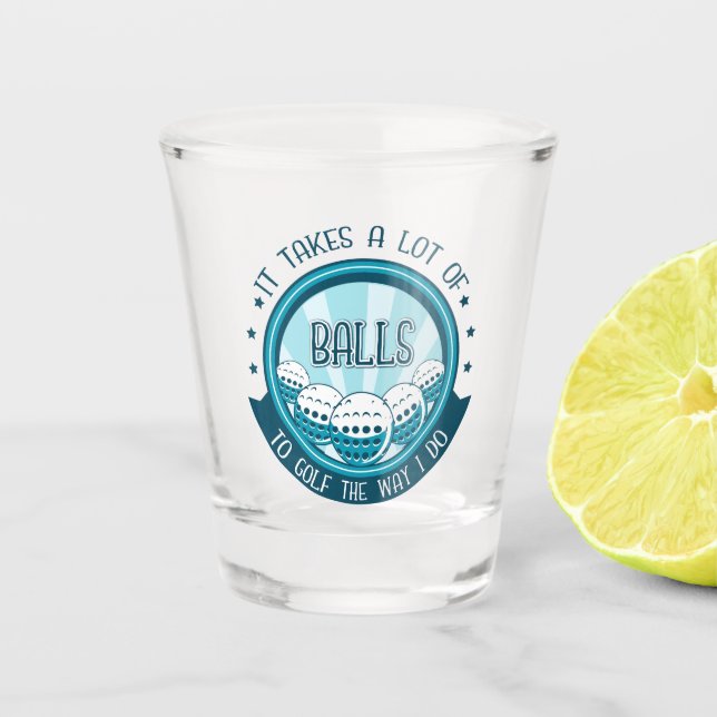 Verre A Shot Il Faut Beaucoup De Ballons Au Golf Comme Je Le Fa (Devant)