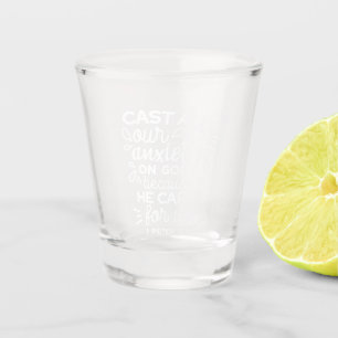 Verre A Shot Il se soucie de vous – Citation chrétienne encoura