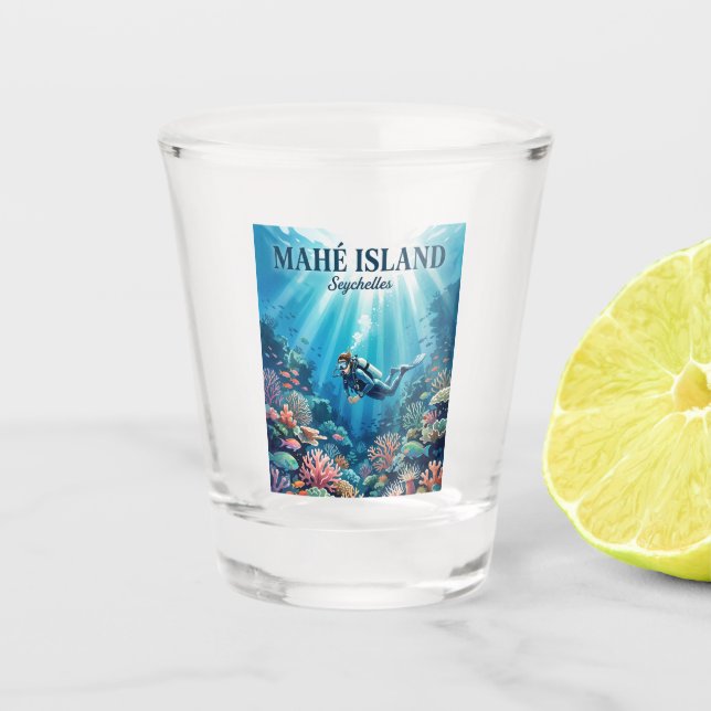 Verre A Shot Île de Mahé Seychelles (Devant)