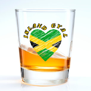 Verre A Shot Île Gyal Jamaïque Coeur Caraïbes
