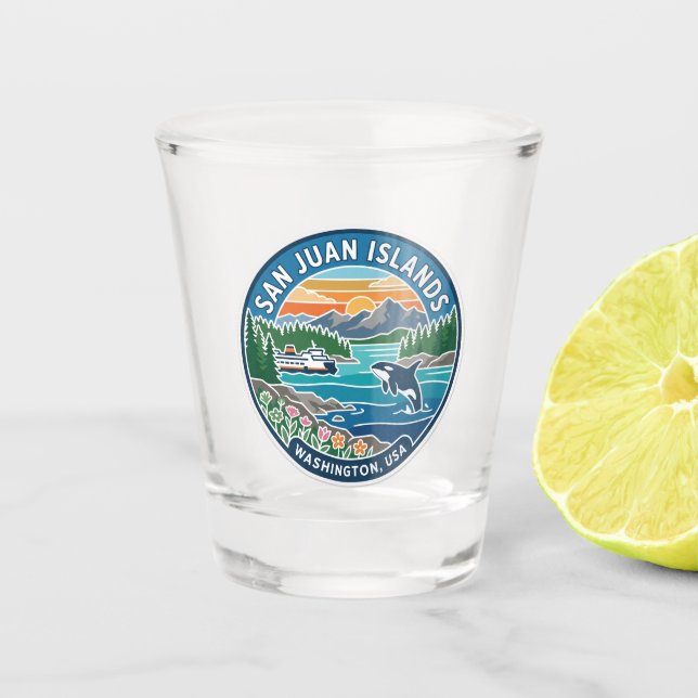 Verre A Shot Îles San Juan États-Unis (Devant)