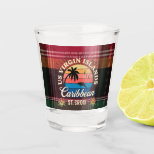 Verre A Shot Iles Vierges américaines Sainte-Croix USVI Madras