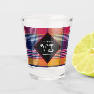 Verre A Shot Îles Vierges américaines St Thomas USVI Madras P