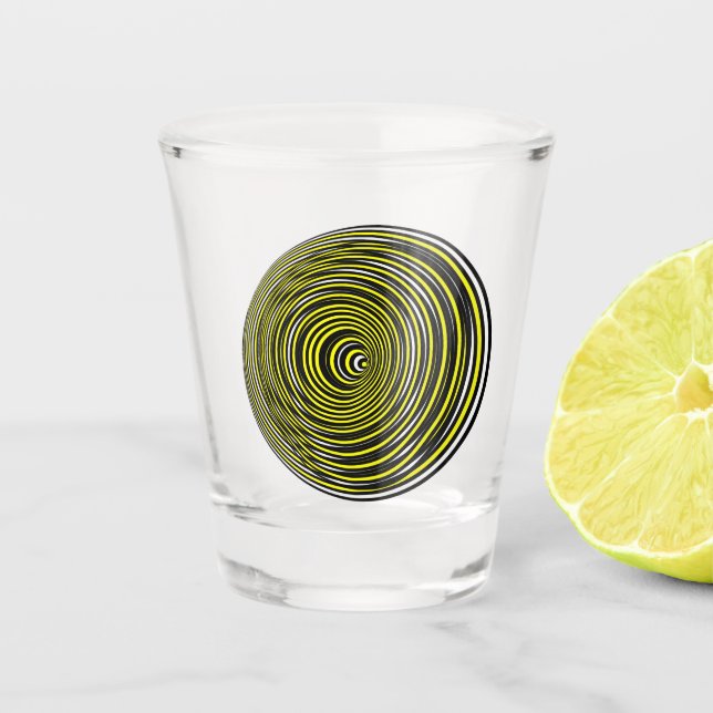 Verre A Shot illusion optique 3D double face prendre une prise  (Devant)