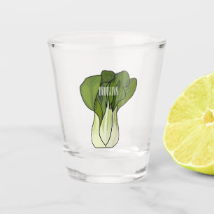 Verre A Shot Illustration de Bok choy