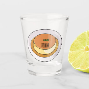Verre A Shot Illustration de caramel de crème