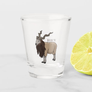 Verre A Shot Illustration de chèvre de Markhor