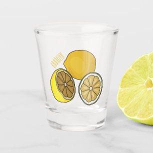 Verre A Shot Illustration de citron