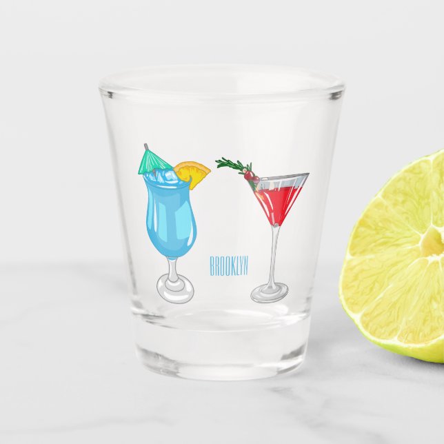 Verre A Shot Illustration de cocktail (Devant)