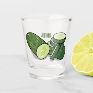 Verre A Shot Illustration de combre