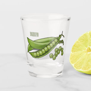 Verre A Shot Illustration de dessin de pois