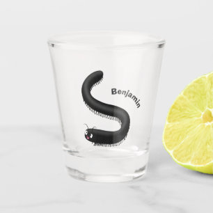 Verre A Shot Illustration de dessin mignon millipede