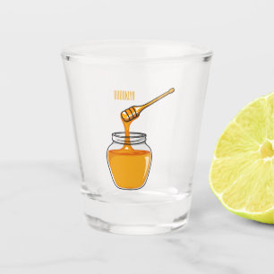Verre A Shot Illustration de dessin sur le miel