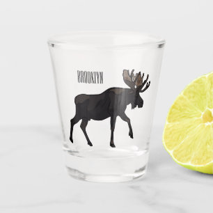 Verre A Shot Illustration de dessin sur l'orignal