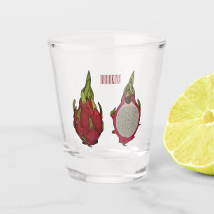 Verre A Shot Illustration de dragon fruit