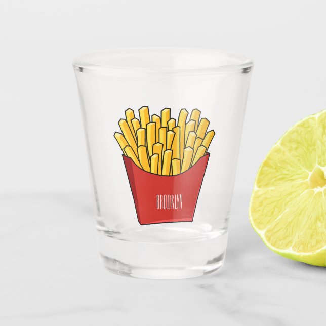 Verre A Shot Illustration de frites (Devant)