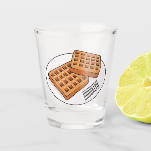Verre A Shot Illustration de gaufre