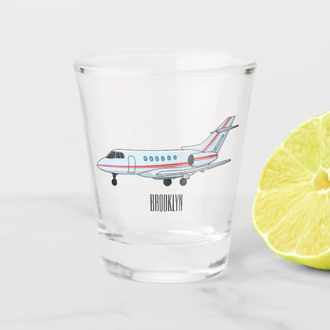 Verre A Shot Illustration de jet privé (Devant)