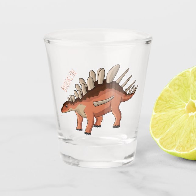 Verre A Shot Illustration de Kentrosaurus (Devant)