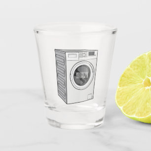 Verre A Shot Illustration de la machine à laver
