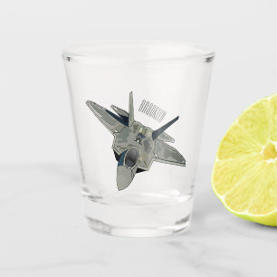 Verre A Shot Illustration de l'avion de chasse