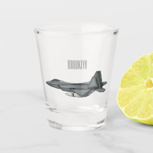 Verre A Shot Illustration de l'avion de chasse