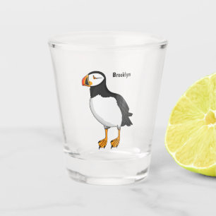 Verre A Shot Illustration de macareux de l'Atlantique