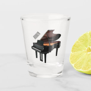 Verre A Shot Illustration de piano