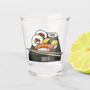 Verre A Shot Illustration de sushi