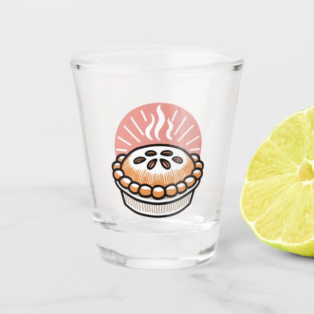 Verre A Shot Illustration de tourte douillette : Pies chaudes M (Devant)