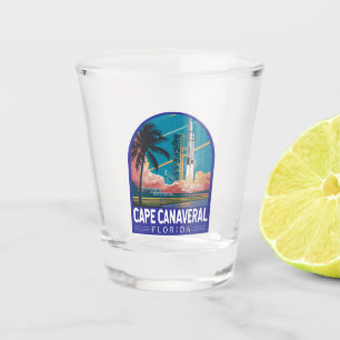 Verre A Shot Illustration de voyage de l'art du Cap Canaveral F