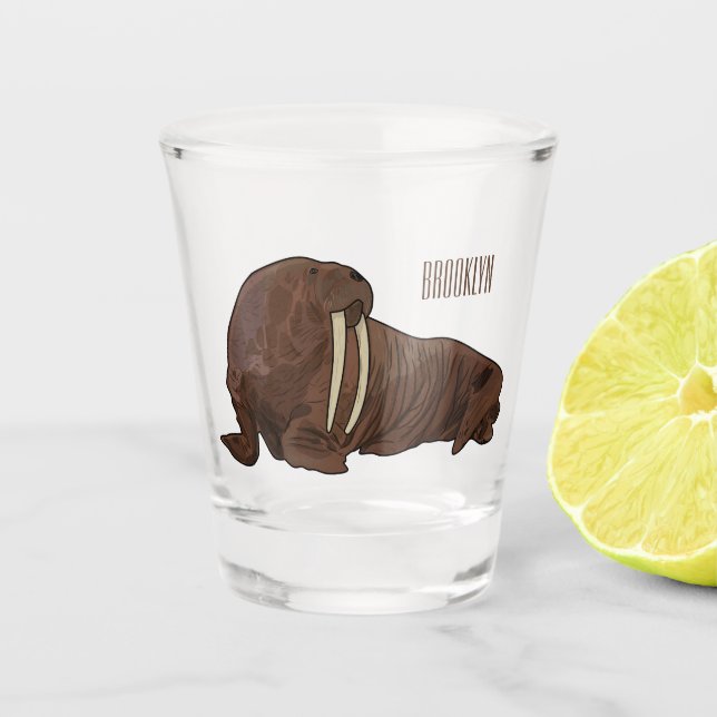 Verre A Shot Illustration de Walrus (Devant)