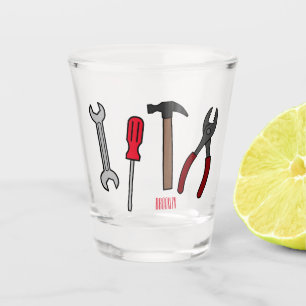 Verre A Shot Illustration des outils de menuiserie