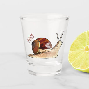 Verre A Shot Illustration d'escargot