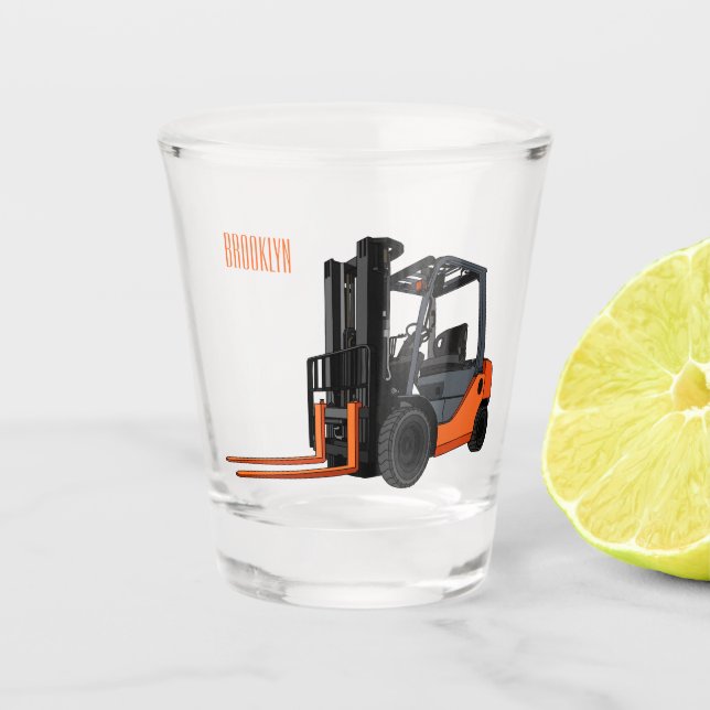 Verre A Shot Illustration du chariot élévateur (Devant)