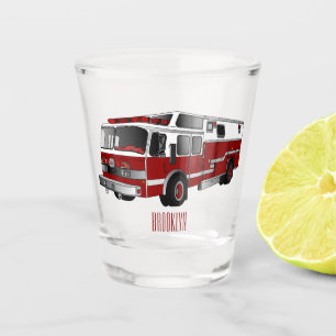 Verre A Shot Illustration du moteur à incendie