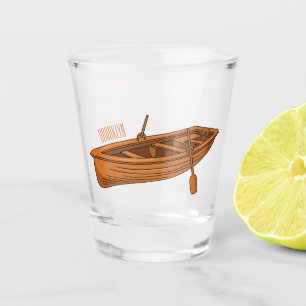 Verre A Shot Illustration d'un bateau à roues