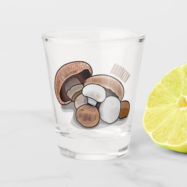 Verre A Shot Illustration d'un champignon (Devant)