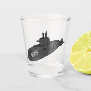 Verre A Shot Illustration sous-marine
