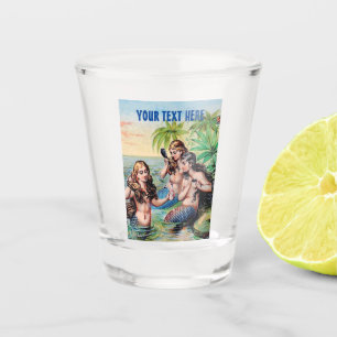 Verre A Shot Illustration vintage des sirènes