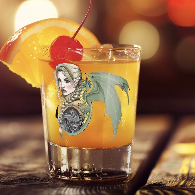 Verre A Shot Imaginaire du dragon d'Elf Warrior (Créateur téléchargé)