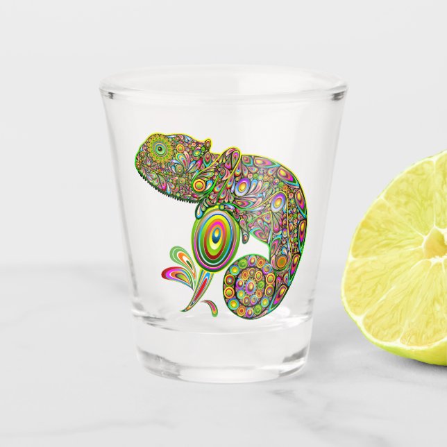 Verre A Shot Imaginaire psychédélique de Chameleon (Devant)