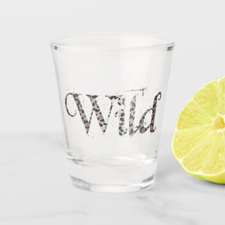 Verre A Shot Impression d'animal léopard sauvage