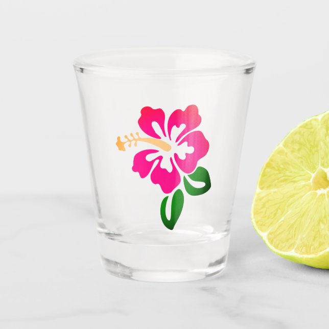 Verre A Shot Impression hawaïenne (Devant)