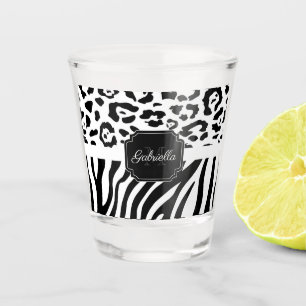 Verre A Shot Impression Lepard / Impression Zebra