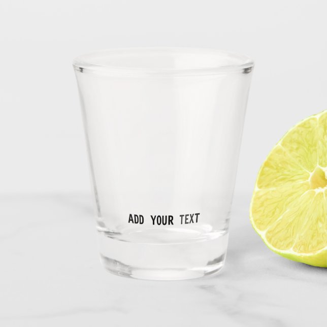 Verre A Shot Impression personnalisée (Devant)