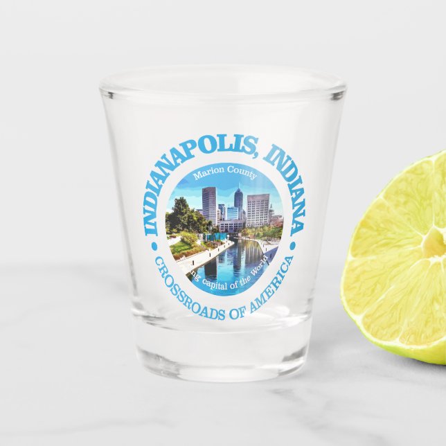 Verre A Shot Indianapolis (villes) (Devant)